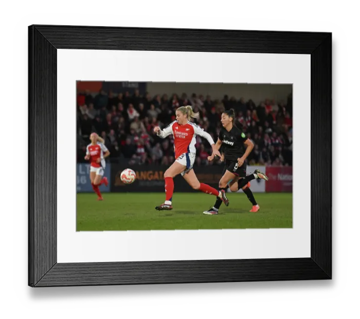 Framed Print : Arsenal FC v West Ham United FC - Barclays Women's Super League Arsenal FC v West Ham United FC - Barclays Women's Super League