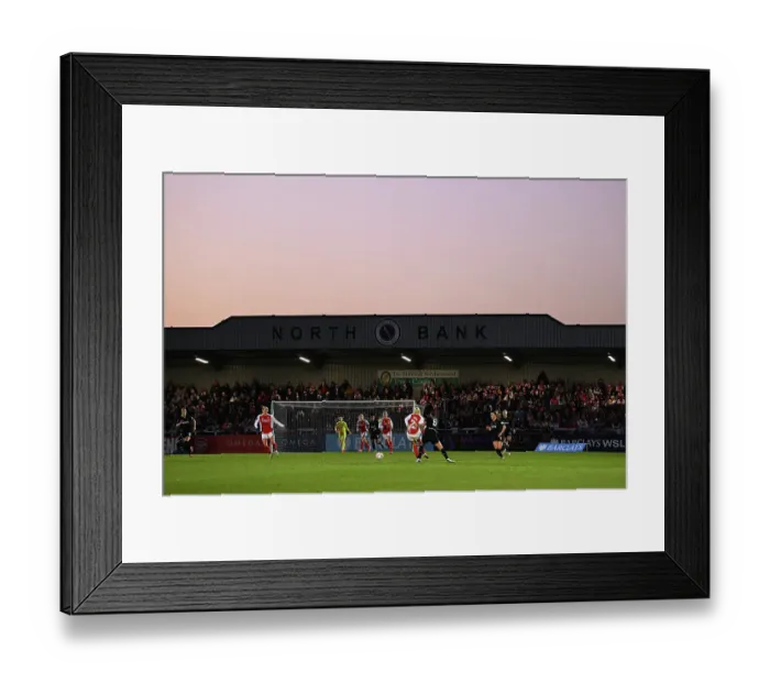 Framed Print : Arsenal FC v West Ham United FC - Barclays Women's Super League Arsenal FC v West Ham United FC - Barclays Women's Super League