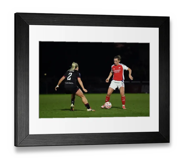 Framed Print : Arsenal FC v West Ham United FC - Barclays Women's Super League Arsenal FC v West Ham United FC - Barclays Women's Super League