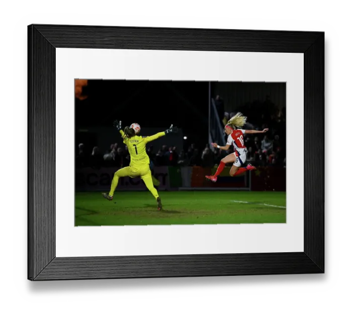 Framed Print : Arsenal FC v West Ham United FC - Barclays Women's Super League Arsenal FC v West Ham United FC - Barclays Women's Super League