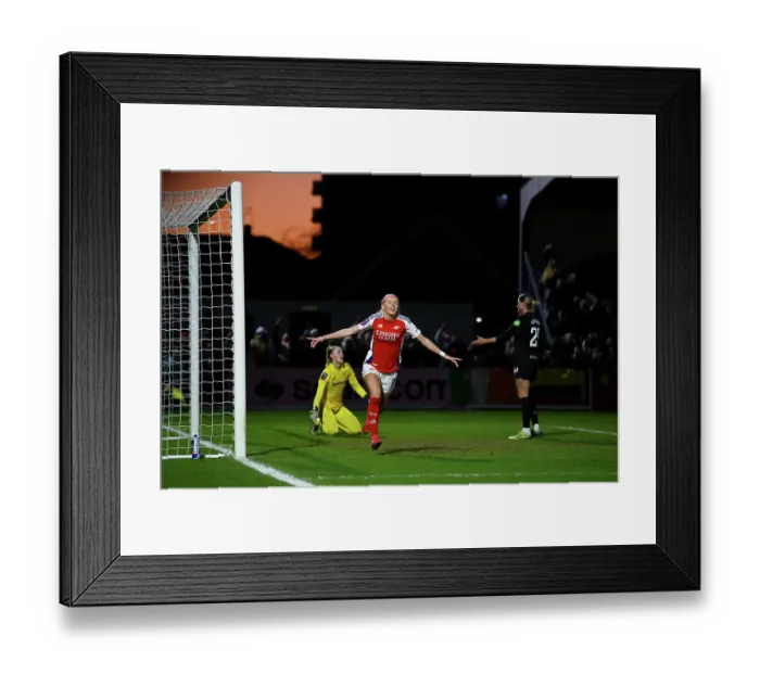 Framed Print : Arsenal FC v West Ham United FC - Barclays Women's Super League Arsenal FC v West Ham United FC - Barclays Women's Super League