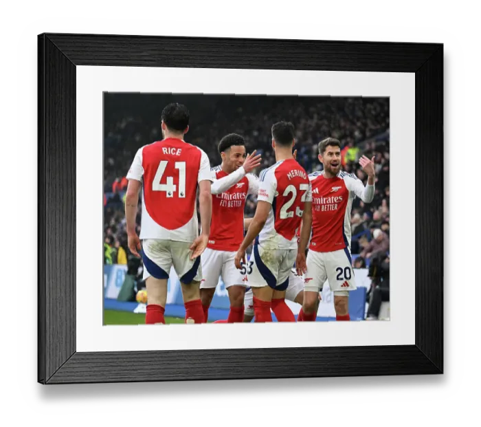 Framed Print : Leicester City FC v Arsenal FC - Premier League Framed Print : Leicester City FC v Arsenal FC - Premier League