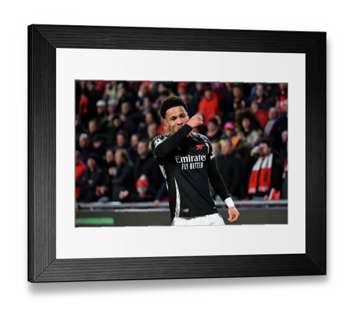 Framed Print : PSV Eindhoven v Arsenal FC - UEFA Champions League 2024 / 25 Round of 16 First Leg
