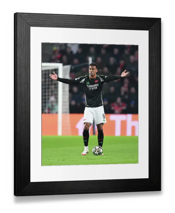Framed Print : PSV Eindhoven v Arsenal FC - UEFA Champions League 2024 / 25 Round of 16 First Leg