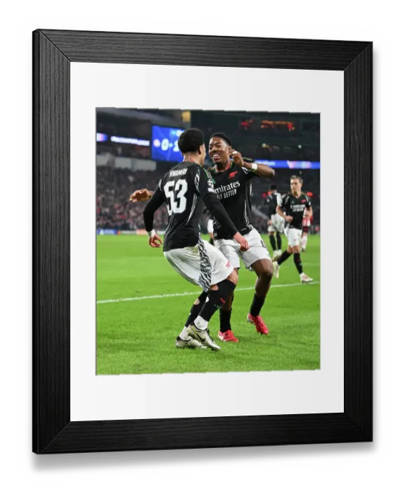 Framed Print : PSV Eindhoven v Arsenal FC - UEFA Champions League 2024 / 25 Round of 16 First Leg
