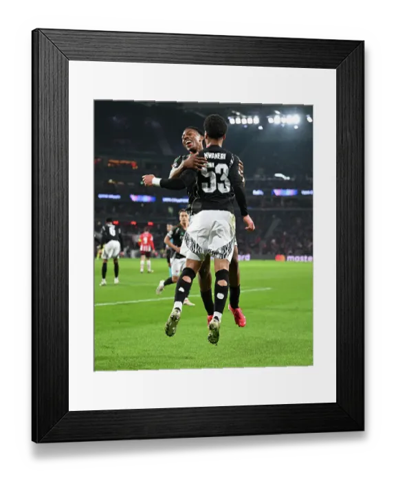 Framed Print : PSV Eindhoven v Arsenal FC - UEFA Champions League 2024 / 25 Round of 16 First Leg