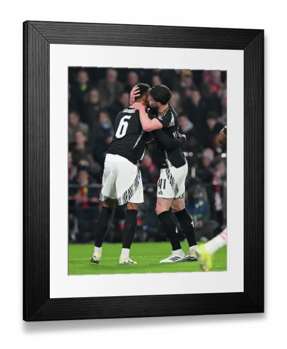 Framed Print : PSV Eindhoven v Arsenal FC - UEFA Champions League 2024 / 25 Round of 16 First Leg