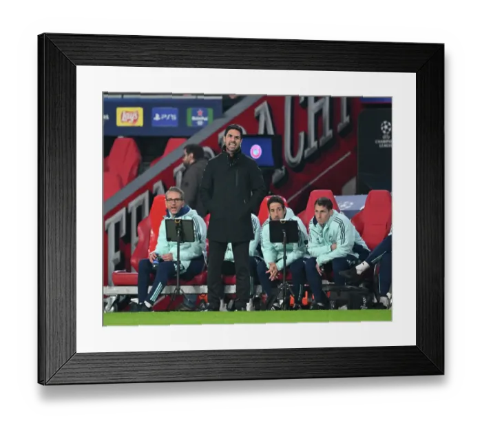 Framed Print : PSV Eindhoven v Arsenal FC - UEFA Champions League 2024 / 25 Round of 16 First Leg