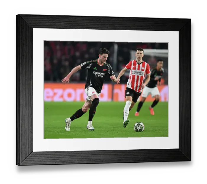 Framed Print : PSV Eindhoven v Arsenal FC - UEFA Champions League 2024 / 25 Round of 16 First Leg