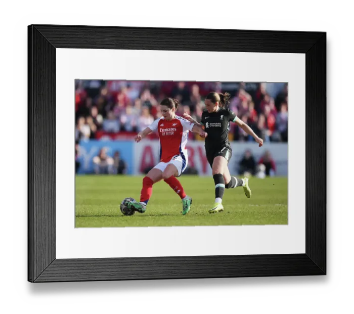 Framed Print : Arsenal v Liverpool - The Adobe Women's FA Cup Quarter Final Arsenal v Liverpool - The Adobe Women's FA Cup Quarter Final