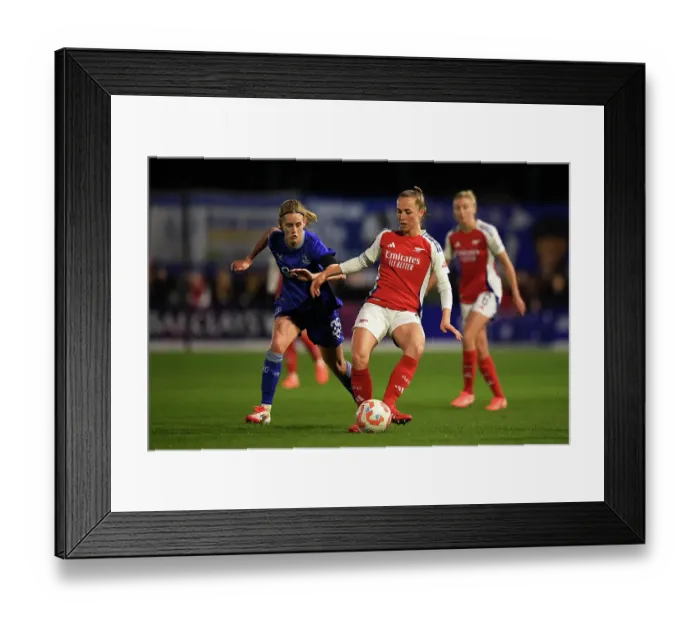 Framed Print : Everton FC v Arsenal FC - Barclays Women's Super League Everton FC v Arsenal FC - Barclays Women's Super League
