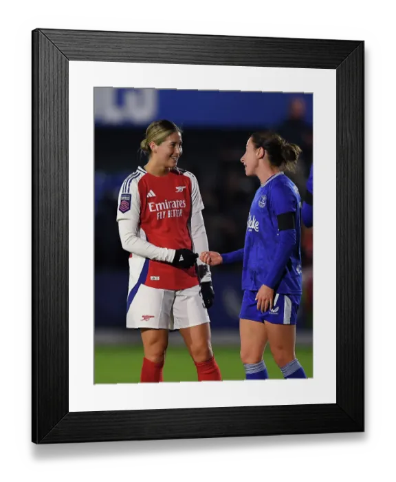 Framed Print : Everton FC v Arsenal FC - Barclays Women's Super League Everton FC v Arsenal FC - Barclays Women's Super League