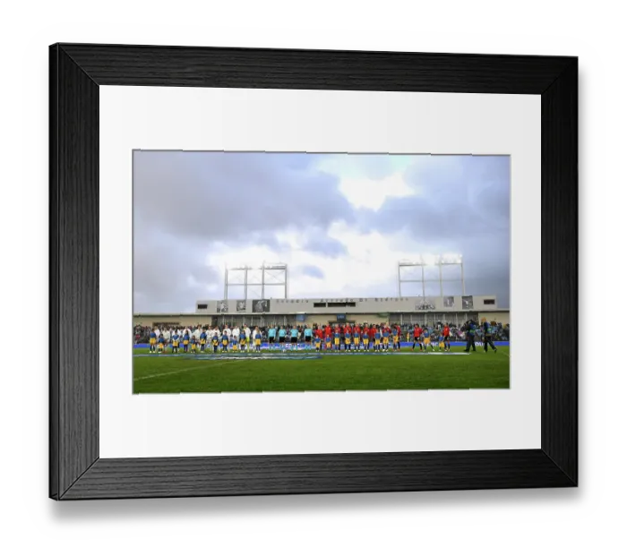 Framed Print : Real Madrid CF v Arsenal FC - UEFA Women's Champions League Quarter Finals First Leg Real Madrid CF v Arsenal FC - UEFA Women's Champions League Quarter Finals First Leg