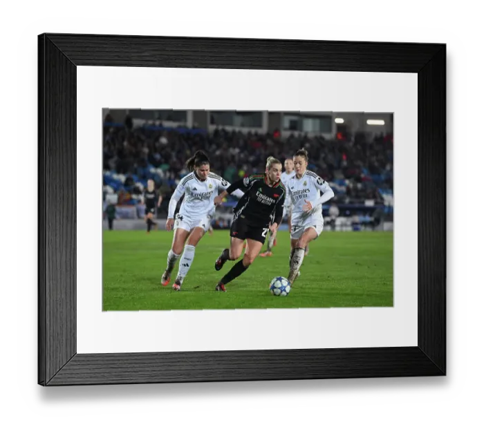 Framed Print : Real Madrid CF v Arsenal FC - UEFA Women's Champions League Quarter Finals First Leg Real Madrid CF v Arsenal FC - UEFA Women's Champions League Quarter Finals First Leg Framed Print : Real Madrid CF v Arsenal FC - UEFA Women's Champions League Quarter Finals First Leg Real Madrid CF v Arsenal FC - UEFA Women's Champions League Quarter Finals First Leg