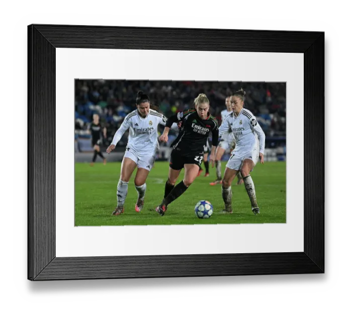 Framed Print : Real Madrid CF v Arsenal FC - UEFA Women's Champions League Quarter Finals First Leg Real Madrid CF v Arsenal FC - UEFA Women's Champions League Quarter Finals First Leg Framed Print : Real Madrid CF v Arsenal FC - UEFA Women's Champions League Quarter Finals First Leg Real Madrid CF v Arsenal FC - UEFA Women's Champions League Quarter Finals First Leg