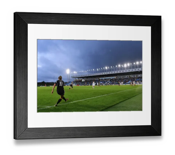 Framed Print : Real Madrid CF v Arsenal FC - UEFA Women's Champions League Quarter Finals First Leg Real Madrid CF v Arsenal FC - UEFA Women's Champions League Quarter Finals First Leg