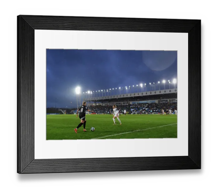 Framed Print : Real Madrid CF v Arsenal FC - UEFA Women's Champions League Quarter Finals First Leg Real Madrid CF v Arsenal FC - UEFA Women's Champions League Quarter Finals First Leg