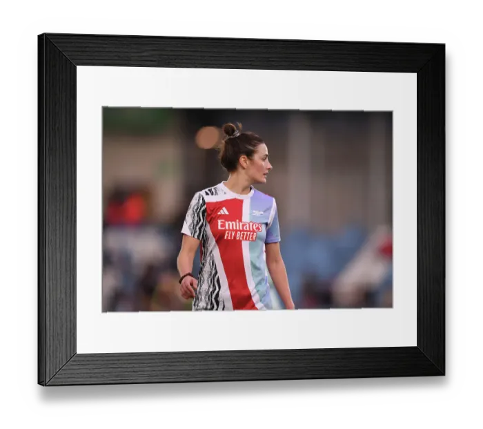 Framed Print : Real Madrid CF v Arsenal FC - UEFA Women's Champions League Quarter Finals First Leg Real Madrid CF v Arsenal FC - UEFA Women's Champions League Quarter Finals First Leg
