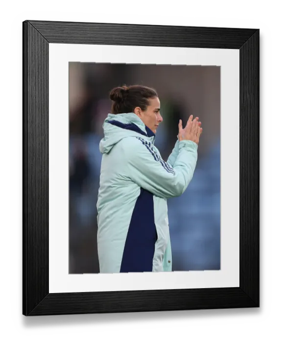 Framed Print : Real Madrid CF v Arsenal FC - UEFA Women's Champions League Quarter Finals First Leg Real Madrid CF v Arsenal FC - UEFA Women's Champions League Quarter Finals First Leg