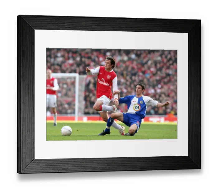 Framed Print : Arsenal vs. Blackburn Rovers: A Battle of Rosickys in the FA Cup 5th Round at Emirates Stadium (0:0) Framed Print : Arsenal vs. Blackburn Rovers: A Battle of Rosickys in the FA Cup 5th Round at Emirates Stadium (0:0)