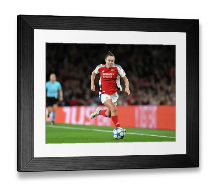 Framed Print : Arsenal FC v Real Madrid CF - UEFA Women's Champions League Quarter Finals Second Leg