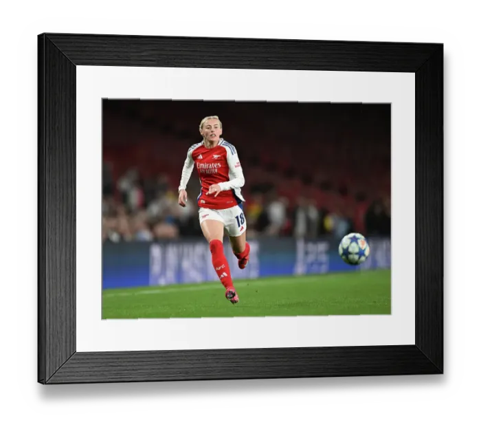 Framed Print : Arsenal FC v Real Madrid CF - UEFA Women's Champions League Quarter Finals Second Leg