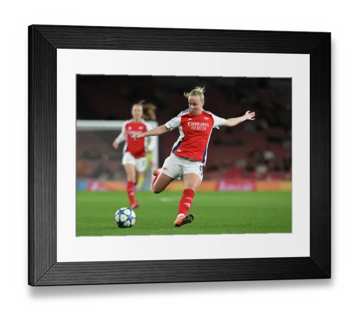 Framed Print : Arsenal FC v Real Madrid CF - UEFA Women's Champions League Quarter Finals Second Leg