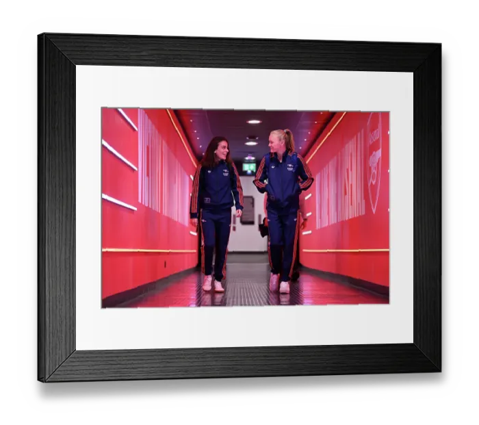 Framed Print : Arsenal FC v Real Madrid CF - UEFA Women's Champions League Quarter Finals Second Leg Arsenal FC v Real Madrid CF - UEFA Women's Champions League Quarter Finals Second Leg