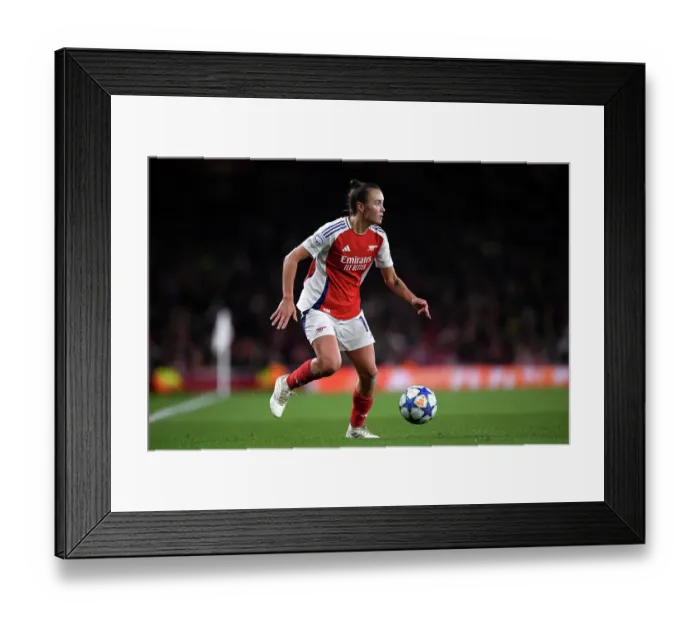 Framed Print : Arsenal FC v Real Madrid CF - UEFA Women's Champions League Quarter Finals Second Leg Arsenal FC v Real Madrid CF - UEFA Women's Champions League Quarter Finals Second Leg