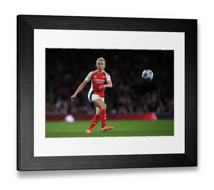 Framed Print : Arsenal FC v Real Madrid CF - UEFA Women's Champions League Quarter Finals Second Leg Arsenal FC v Real Madrid CF - UEFA Women's Champions League Quarter Finals Second Leg