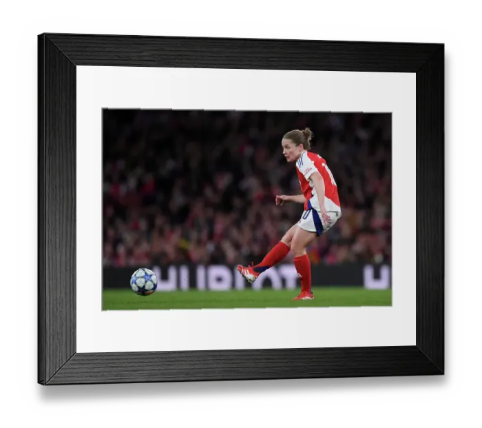 Framed Print : Arsenal FC v Real Madrid CF - UEFA Women's Champions League Quarter Finals Second Leg Arsenal FC v Real Madrid CF - UEFA Women's Champions League Quarter Finals Second Leg