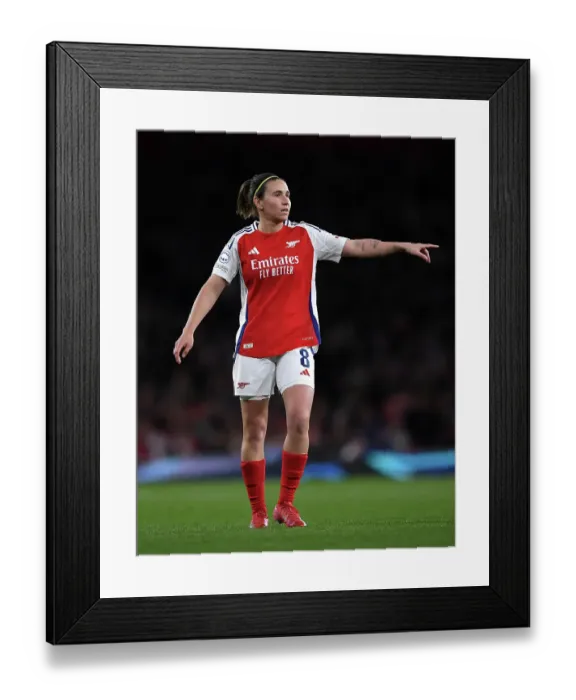 Framed Print : Arsenal FC v Real Madrid CF - UEFA Women's Champions League Quarter Finals Second Leg Arsenal FC v Real Madrid CF - UEFA Women's Champions League Quarter Finals Second Leg