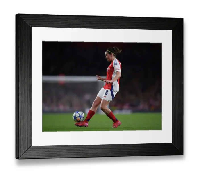 Framed Print : Arsenal FC v Real Madrid CF - UEFA Women's Champions League Quarter Finals Second Leg Arsenal FC v Real Madrid CF - UEFA Women's Champions League Quarter Finals Second Leg