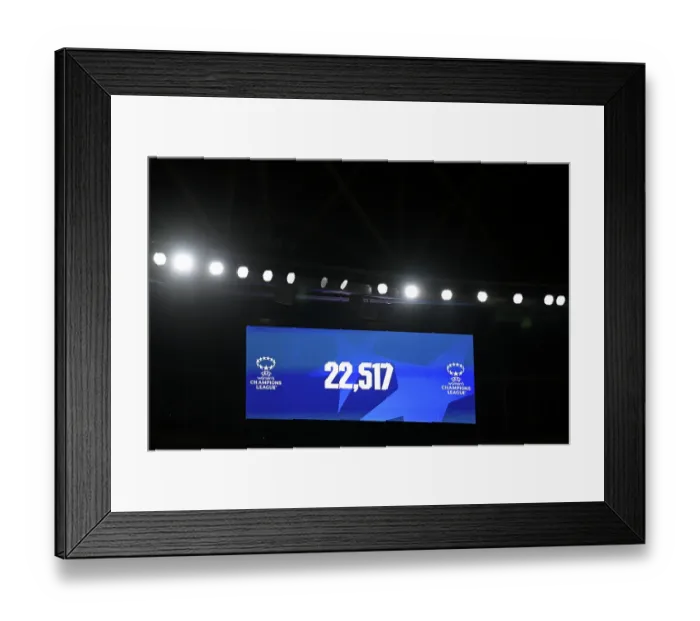 Framed Print : Arsenal FC v Real Madrid CF - UEFA Women's Champions League Quarter Finals Second Leg Arsenal FC v Real Madrid CF - UEFA Women's Champions League Quarter Finals Second Leg