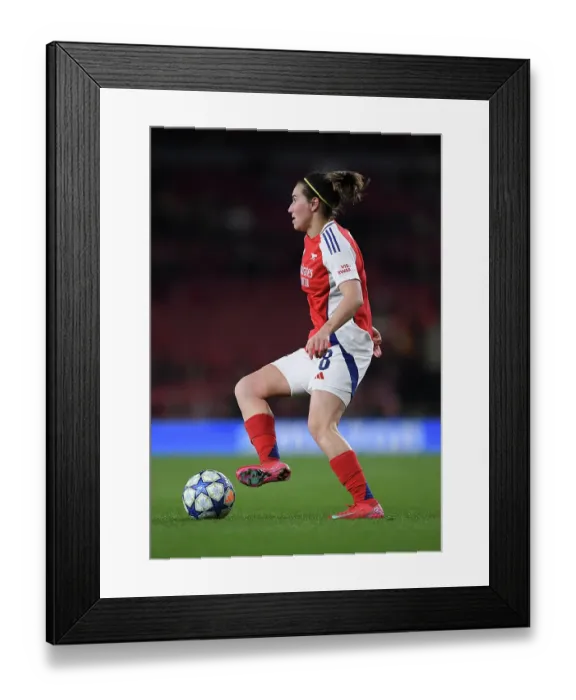 Framed Print : Arsenal FC v Real Madrid CF - UEFA Women's Champions League Quarter Finals Second Leg Arsenal FC v Real Madrid CF - UEFA Women's Champions League Quarter Finals Second Leg