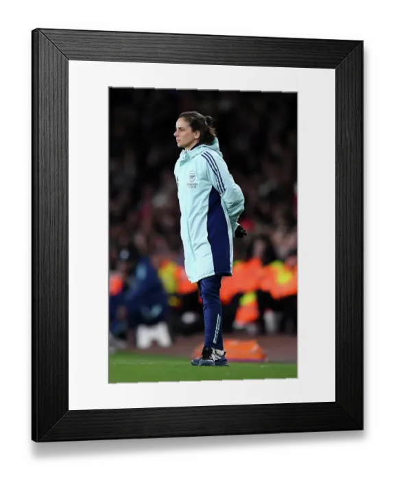 Framed Print : Arsenal FC v Real Madrid CF - UEFA Women's Champions League Quarter Finals Second Leg Arsenal FC v Real Madrid CF - UEFA Women's Champions League Quarter Finals Second Leg