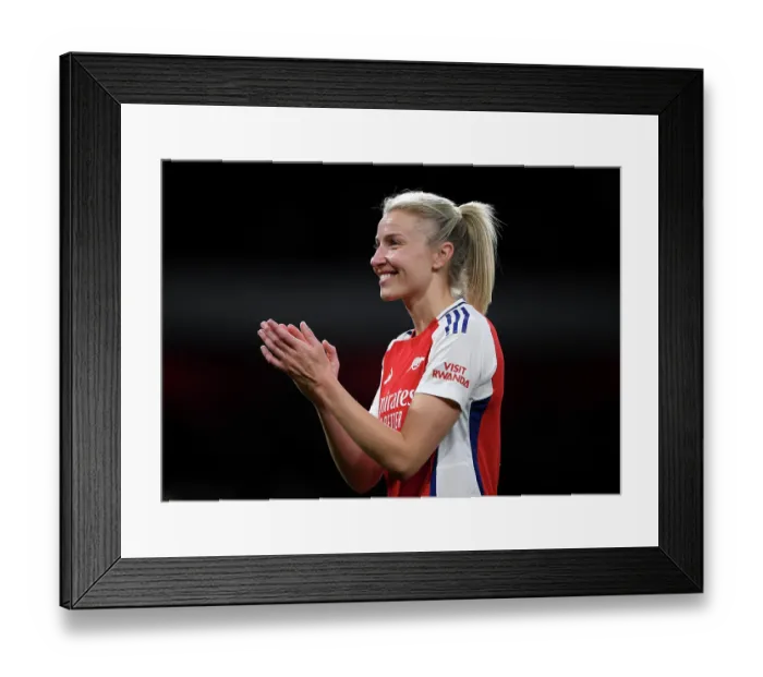 Framed Print : Arsenal FC v Real Madrid CF - UEFA Women's Champions League Quarter Finals Second Leg Arsenal FC v Real Madrid CF - UEFA Women's Champions League Quarter Finals Second Leg