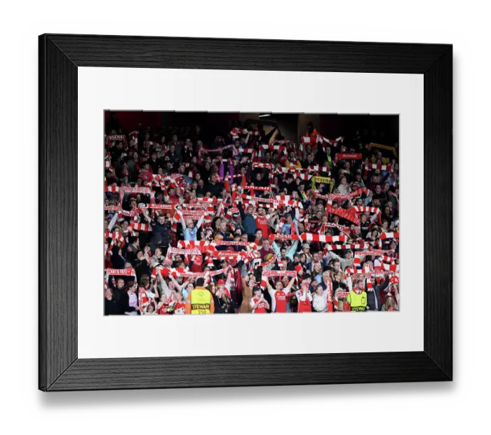 Framed Print : Arsenal FC v Real Madrid CF - UEFA Women's Champions League Quarter Finals Second Leg Arsenal FC v Real Madrid CF - UEFA Women's Champions League Quarter Finals Second Leg