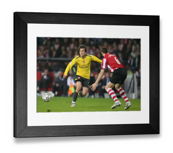 Framed Print : Tomas Rosicky (Arsenal) Timmy Simons (PSV) Framed Print : Tomas Rosicky (Arsenal) Timmy Simons (PSV)