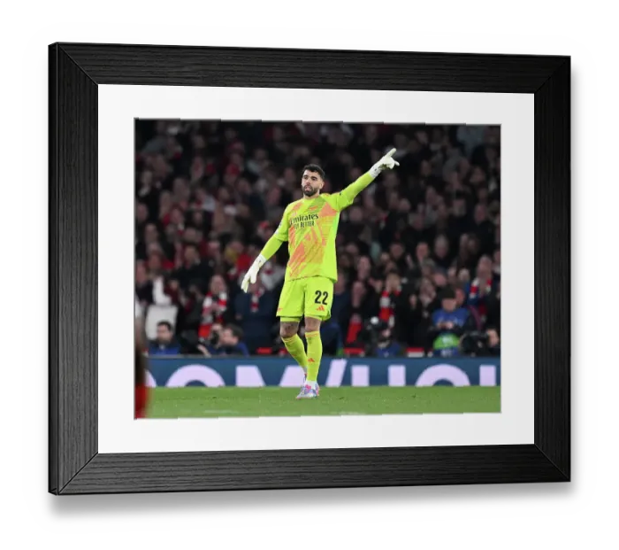 Framed Print : Arsenal FC v Real Madrid C.F. - UEFA Champions League 2024 / 25 Quarter Final First Leg