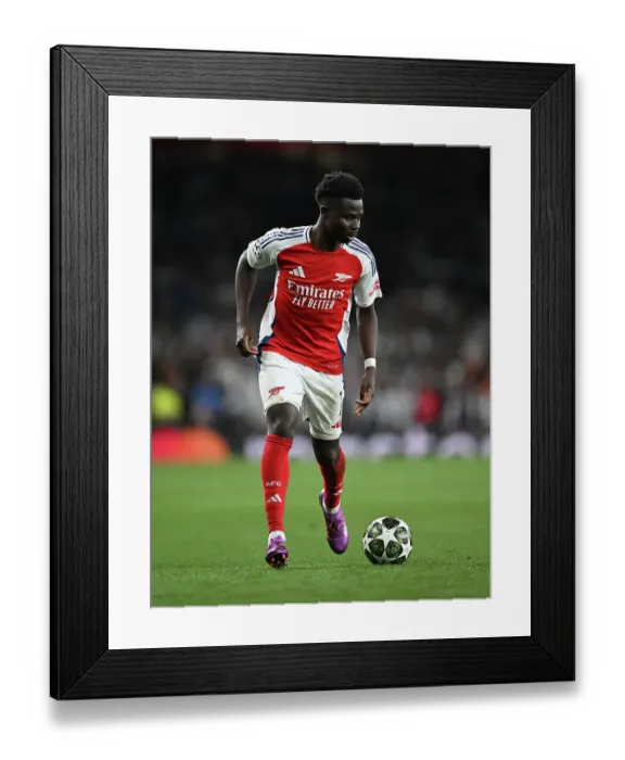 Framed Print : Arsenal FC v Real Madrid C.F. - UEFA Champions League 2024 / 25 Quarter Final First Leg