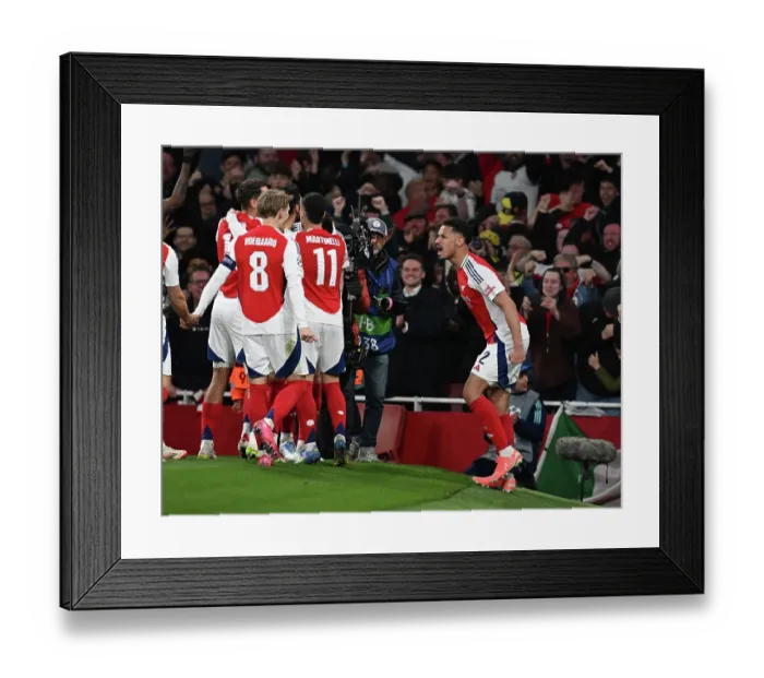 Framed Print : Arsenal FC v Real Madrid C.F. - UEFA Champions League 2024 / 25 Quarter Final First Leg Framed Print : Arsenal FC v Real Madrid C.F. - UEFA Champions League 2024 / 25 Quarter Final First Leg