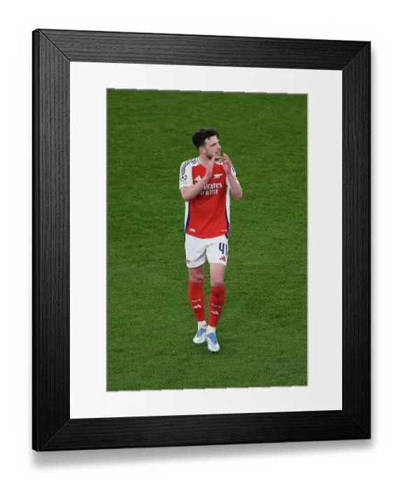 Framed Print : Arsenal FC v Real Madrid C.F. - UEFA Champions League 2024 / 25 Quarter Final First Leg