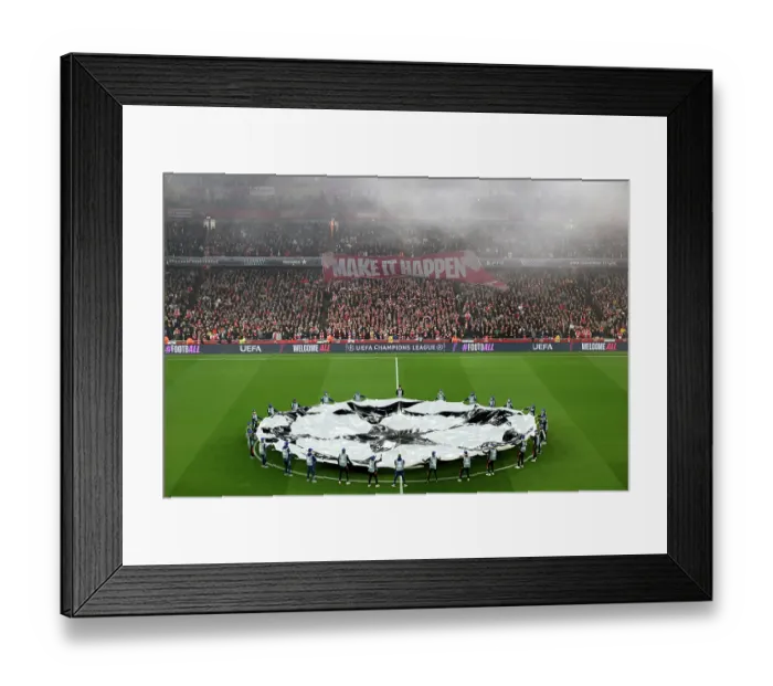 Framed Print : Arsenal FC v Real Madrid C.F. - UEFA Champions League 2024 / 25 Quarter Final First Leg