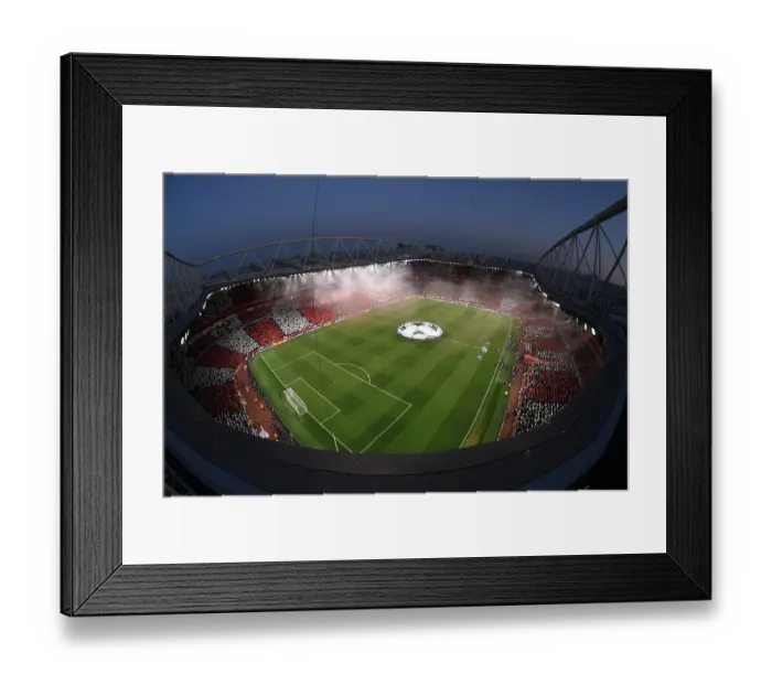 Framed Print : Arsenal FC v Real Madrid C.F. - UEFA Champions League 2024 / 25 Quarter Final First Leg