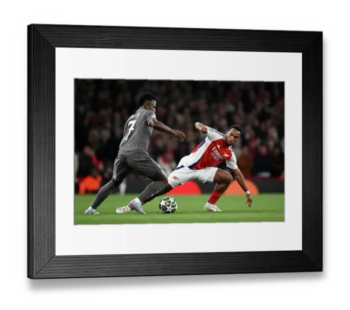 Framed Print : Arsenal FC v Real Madrid C.F. - UEFA Champions League 2024 / 25 Quarter Final First Leg