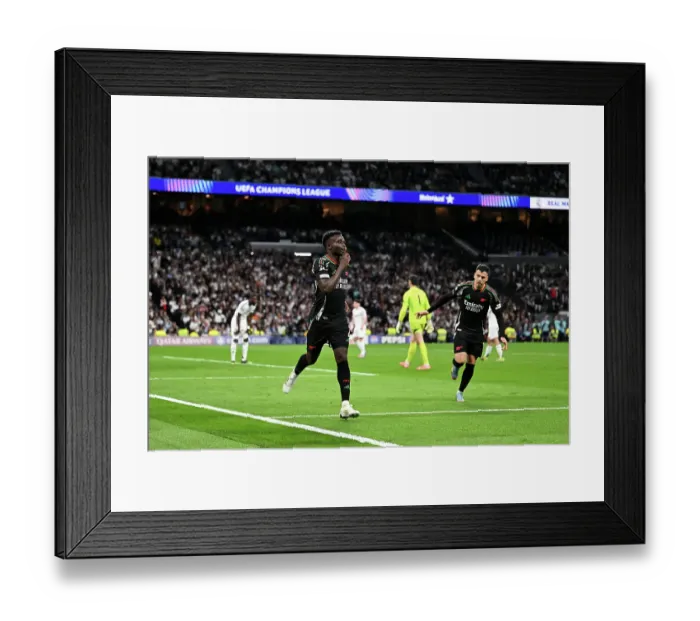 Framed Print : Real Madrid C.F. v Arsenal FC - UEFA Champions League 2024 / 25 Quarter Final Second Leg