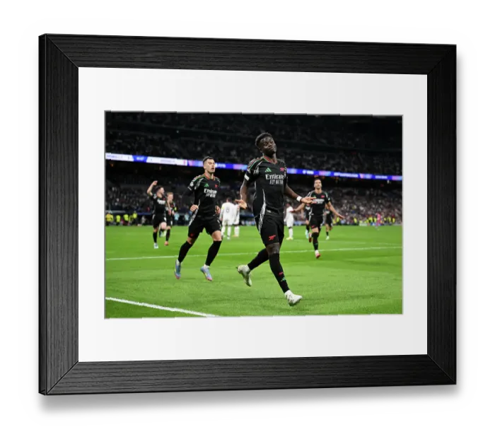Framed Print : Real Madrid C.F. v Arsenal FC - UEFA Champions League 2024 / 25 Quarter Final Second Leg Framed Print : Real Madrid C.F. v Arsenal FC - UEFA Champions League 2024 / 25 Quarter Final Second Leg