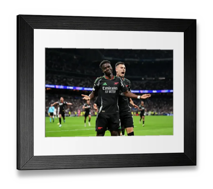 Framed Print : Real Madrid C.F. v Arsenal FC - UEFA Champions League 2024 / 25 Quarter Final Second Leg Framed Print : Real Madrid C.F. v Arsenal FC - UEFA Champions League 2024 / 25 Quarter Final Second Leg
