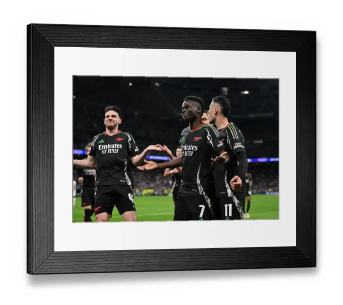 Framed Print : Real Madrid C.F. v Arsenal FC - UEFA Champions League 2024 / 25 Quarter Final Second Leg